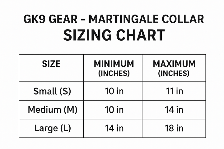 GK9  Martingale Training Collar-Webbing