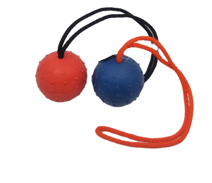 Herm Springer Solid Rubber Ball with Handle