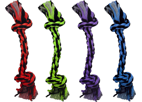 Nuts For Knots™ Assorted Small 2-Knot Rope Dog Toy 9″