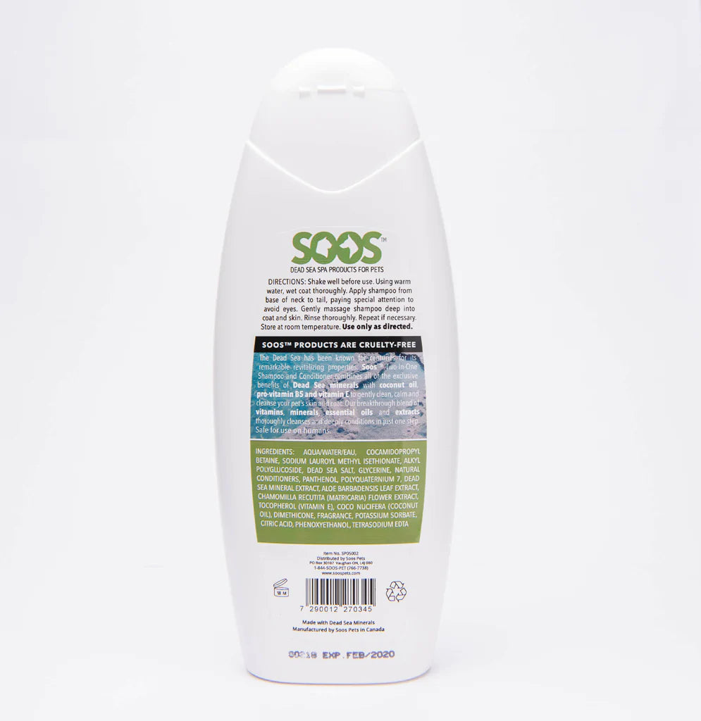 SOOS: Two-In-One Pet Shampoo & Conditioner