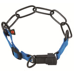 Collar, adjustable, with assembly chain - Stainless steel black