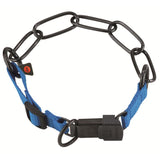 Collar, adjustable, with assembly chain - Stainless steel black