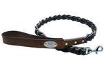 Handcrafted Braided Leather leash