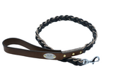 Handcrafted Braided Leather leash